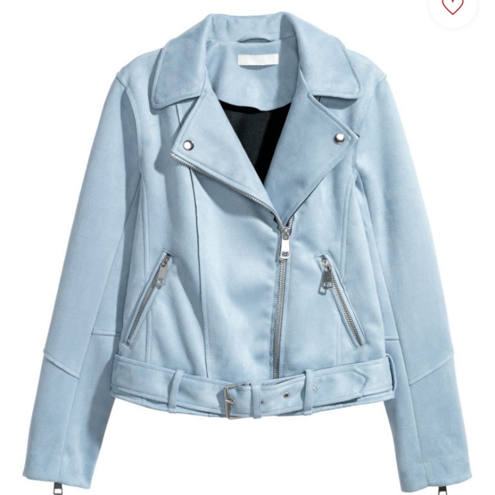 Faux Suede Biker Jacket Brand New Without Tags